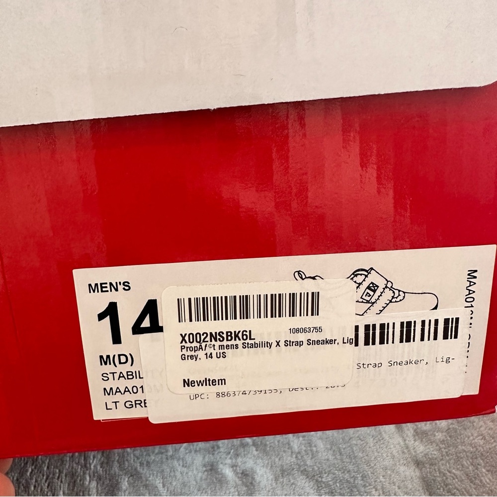 PROPET NEW Men’s Stability X Strap Walking Sneaker Mesh Grey Size 14 - Picture 4 of 4